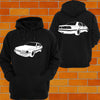 Ford EA EB ED Falcon XR6 Front & Back Hoodie - Chaotic Customs